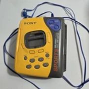 Sony Sports WM-SXF44 AM/FM Cassette Walkman Yellow Waterproof Read Description