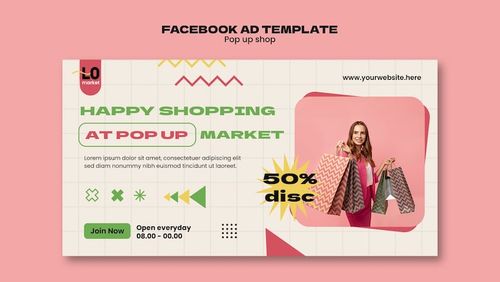 Free PSD pop up shop template design