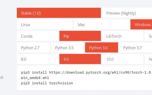 PyTorch Windows 安装教程：两行代码搞定 PyTorch 安装
