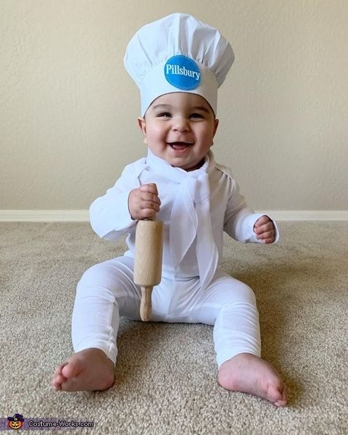 Pillsbury Doughboy Costume | Last Minute Costume Ideas | Family themed halloween costumes, Old halloween costumes, Pillsbury dough boy costume