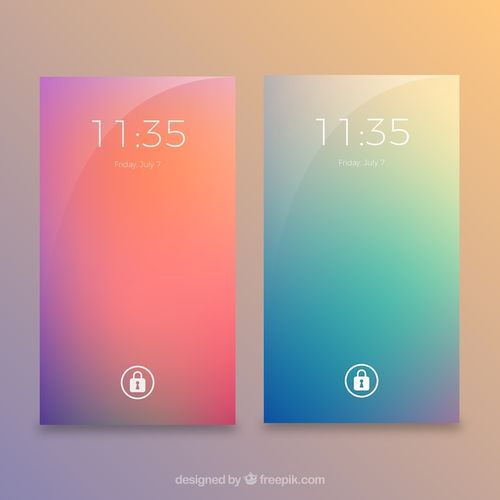 Free Vector blurred colors wallpapers for mobile