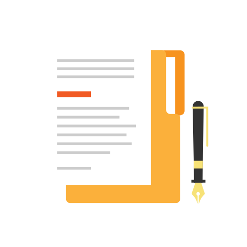 contract flat icon