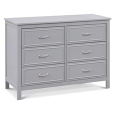 Davinci Charlie 6-Drawer Double Dresser in Grey