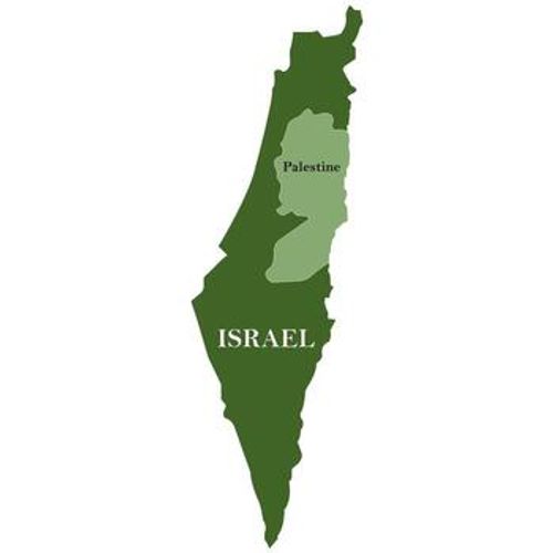 Israel map design vector