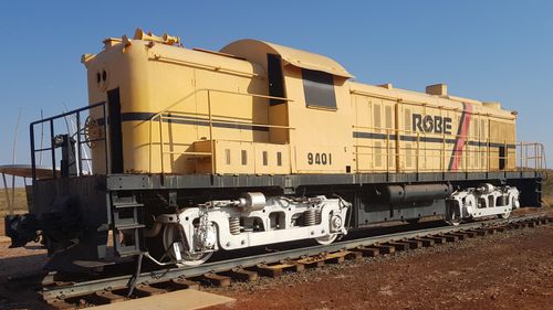 r/trains - Montreal Locomotive Works RSC3 Alco 4006 ( renumbered 9401)on static display at my place of employment. Was used in construction works 40 odd years ago in the Pilbara region of Western Australia . The RS3 will be my next HO scale locomotive to add to my layout