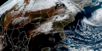 Watch: Lunar shadow races across America during solar eclipse as seen on NOAA satellite