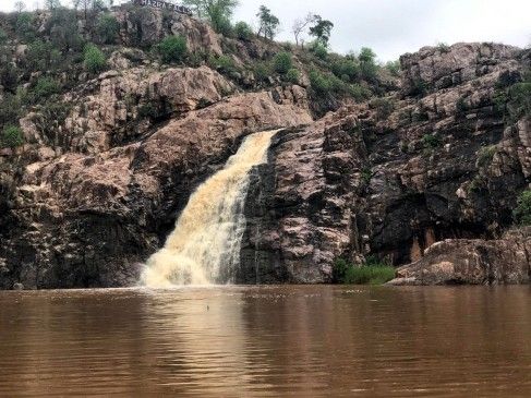 Hazara falls buzzing with tourists gondia maharashtra news