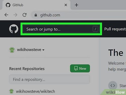 Step 1 Navigate to the repository you want to download.