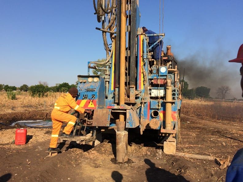 Construction Of Borehole For Community