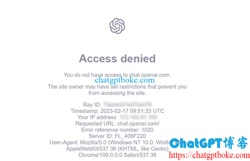 ChatGPT Access denied