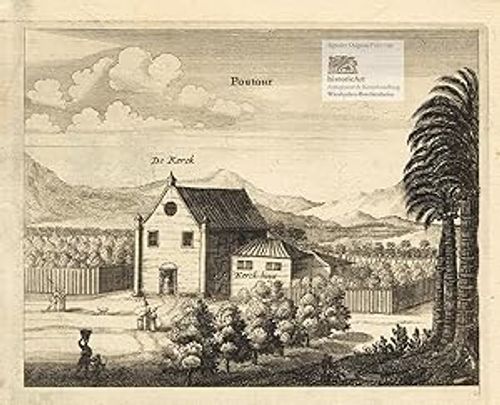 Seller image for Poutour. Ansicht der Kirche der holländischen Mission in Poutour auf Ceylon bei Philipp Baldaeus 1672 for sale by historicArt Antiquariat & Kunsthandlung
