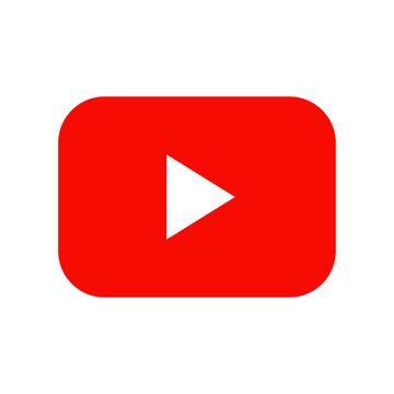 YouTube logo on a transparent background