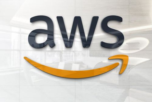 AWS logo on an orange background representing Amazon's cloud computing certifications