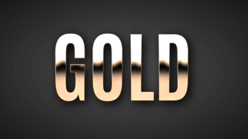 Chrome Gold Text Effect