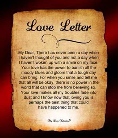an old paper with the words love letter written on it