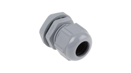 Lock nut; M 20; Wrench width: 1.063in; silver gray; Polyamide; Halogenfree;
