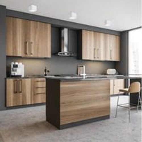 Luxury Kitchen Cabinets Complete Sets Modern Teak Wood Kitchen Cabinet for Villas