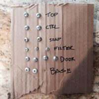 LPT: If you find yourself losing fasteners when disassembling something, or if you forget where they go, screw it into cardboard!