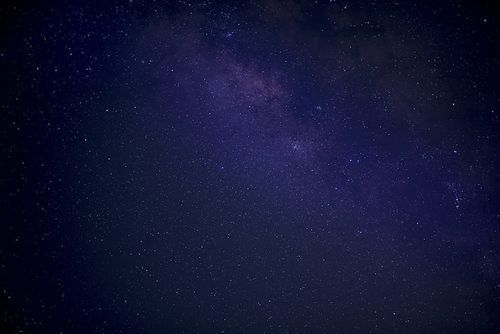 Free Photo beautiful shot of a blue and purple sky filled with starts