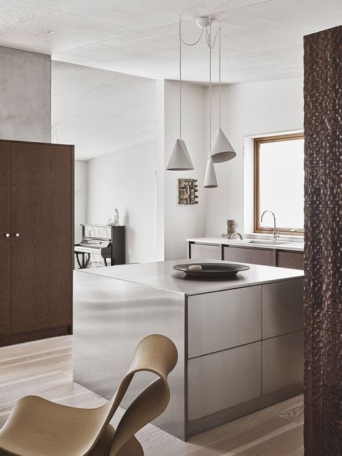 Industrial kitchen island