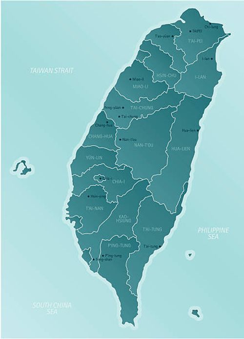 taiwan - taiwan map stock illustrations