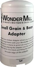 WONDERMILL Small Grains Attachment with Bean Adapter – Grain Mill Accessory Electric Grain Mill (Accessory Only, Mill Not Included)