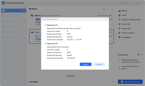 crear partición con EaseUS Partition Master