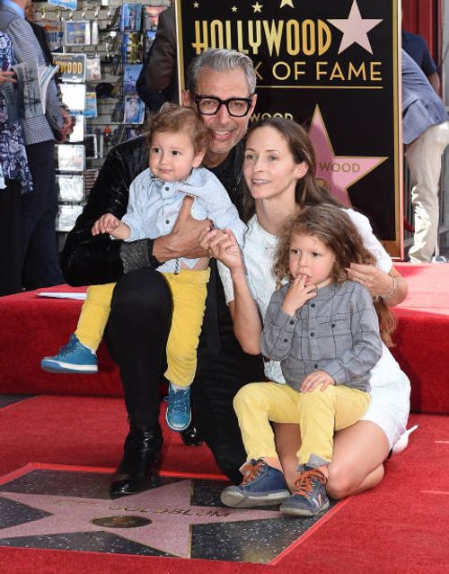Actor Jeff Goldblum, wife Emilie Livingston, sons Charlie Ocean Goldblum and River Joe Goldblum attend the ceremony honoring Jeff Goldblum with star...