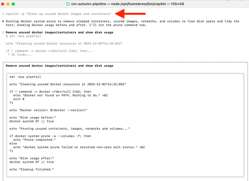 清理未使用的 Docker 镜像命令输出