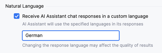 指定聊天回复语言