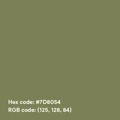 Dark Sage (Hex code: 7D8054) Color Thumbnail