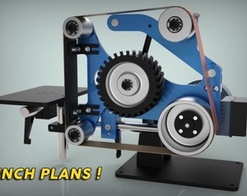 2x48'' Tilting Belt Grinder Plans | PDF and DXF Files Included - Inch plans
