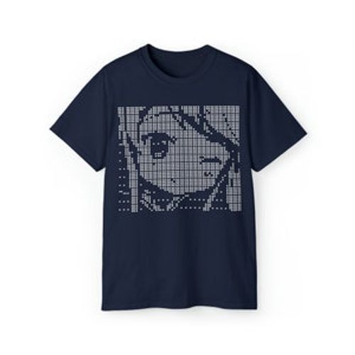 Anime Girl ASCII Art Black Unisex Ultra Cotton Tee image 7