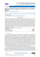 (PDF) The Use of Emojis in Language Communication on Social Media Platforms