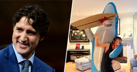Does Justin Trudeau's Halloween Costume with His Son Reference Katy Perry?