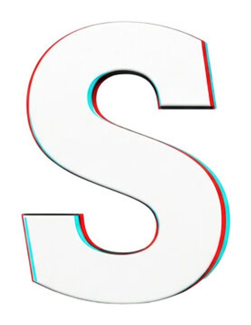 Creative letter s design digital modern style abstract view isolated on transparent background