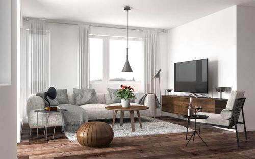 Modern living room Modern living room. Render image. modern living room with tv stock pictures, royalty-free photos & images