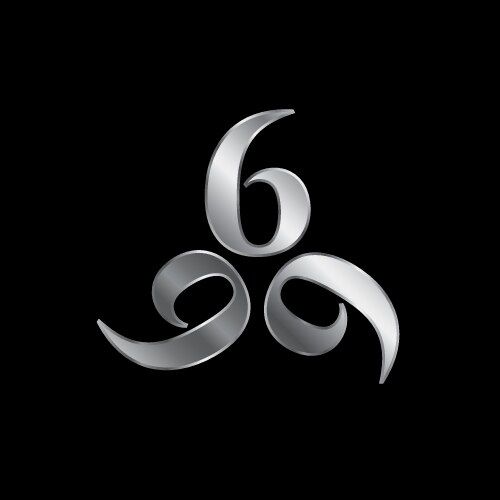 666 - Devil's Number Symbol Vector Image