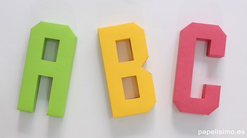 Letras-3D-de-papel-o-cartulina-paper-letters