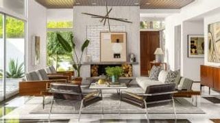 Industrial Mid-Century Modern interior design by Decorilla