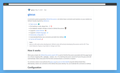 giscus website