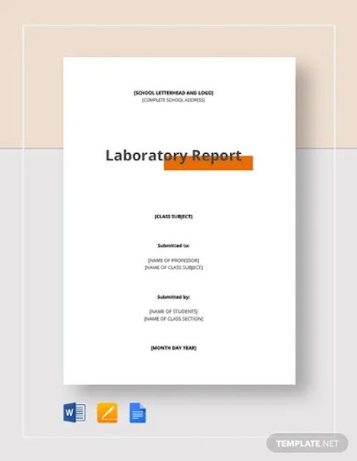 Lab Report Template