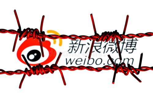 Kazan, Russia - Mar 10, 2022: Weibo chinese microblogging service logo behind barbed wire. The concept of Weibo censorship and prohibition. Weibo app stock images, royalty-free photos and pictures