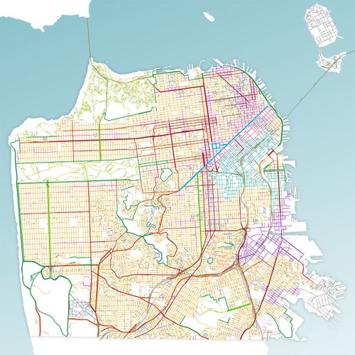 San Francisco Street Types Map