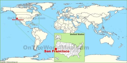 San Francisco on the World Map