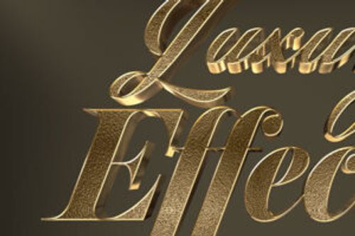 Luxury Gold 3D Text Effect Download Text Style