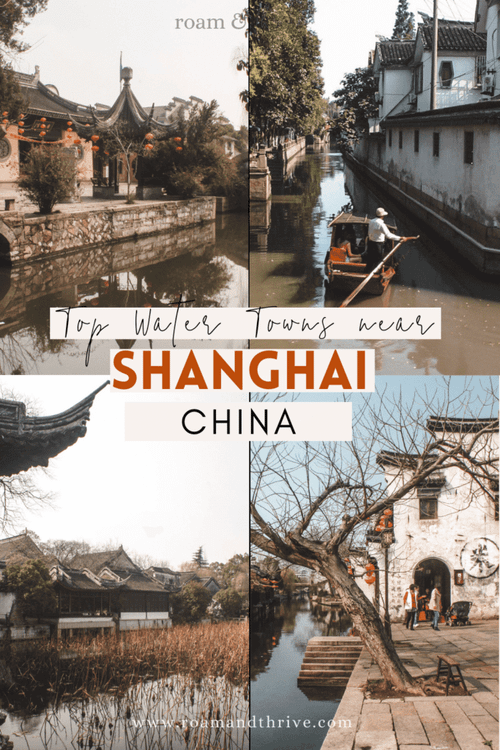 Serene canals in a Chinese water town