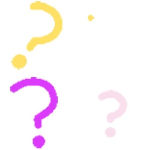 彩色问好疑惑表情包