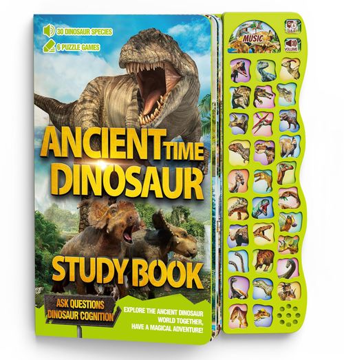 Dinosaur Toys for Kids 3-5 Dinosaur Book with Sounds 30 Species Names & Realistic Sounds InteractiveToys for Boys Girls Ki...