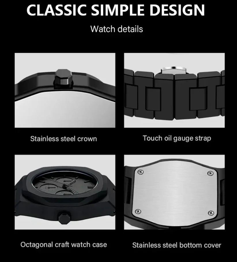 Arabic Aura Black Dial Watch